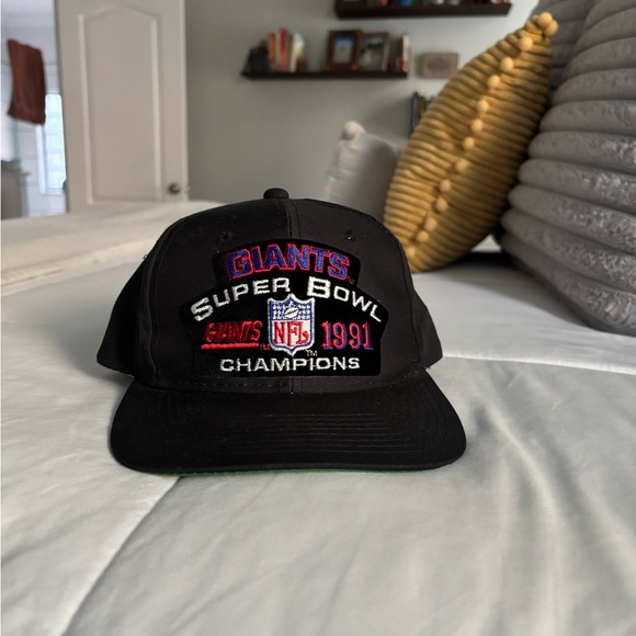 Sports Specialties Other - Vintage NY Giants Super Bowl 1991 Champions Black Snapback Hat
